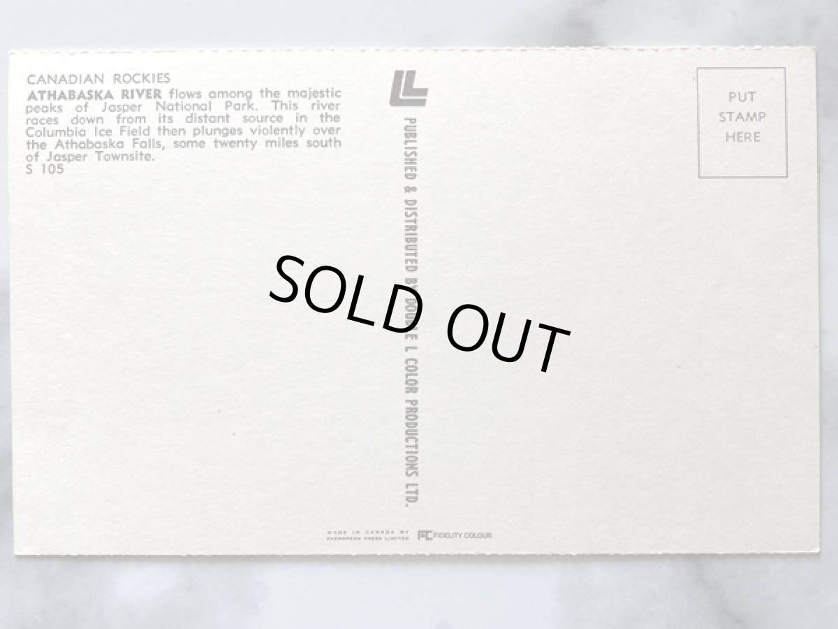 画像2: カナダ 海外ヴィンテージポストカード シロイワヤギ アサバスカ川 レトロポストカード通販 古いアンティークはがき (2)