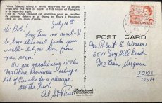 画像2: 1960年消印 切手 海外ヴィンテージポストカード プリンスエドワードアイランド Prince Edward Island 世界のアンティーク絵葉書 昔のポストカード (2)