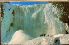 画像1: 1987年消印 切手 海外ヴィンテージポストカード モンモランシーの滝 Chute Montmorency 世界のアンティーク絵葉書 昔のポストカード (1)