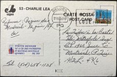 画像2: 1987年消印 切手 海外ヴィンテージポストカード チャールズ・リー メジャーリーガー 世界のアンティーク絵葉書 昔のポストカード (2)