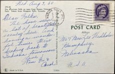 画像2: 1960年消印 切手 海外ヴィンテージポストカード Queen Victoria Park ナイアガラの滝 クイーンビクトリアパーク 世界のアンティーク絵葉書 昔のポストカード (2)