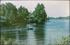 画像1: 消印 切手 海外ヴィンテージポストカード Devil Lake デビル湖 世界のアンティーク絵葉書 昔のポストカード (1)