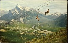 画像1: 1962年消印 切手海外ヴィンテージポストカード Mount Rundle ランドル山 世界のアンティーク絵葉書 昔のポストカード (1)