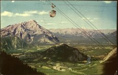 画像1: 1967年消印 切手海外ヴィンテージポストカード Sulphur Mountain サルファーマウンテン 世界のアンティーク絵葉書 昔のポストカード (1)