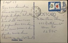 画像2: 1969年消印 切手 海外ヴィンテージポストカード N-Dame du Nord, Temiiscg ノートルダム・デュ・ノール 世界のアンティーク絵葉書 昔のポストカード (2)