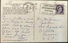 画像2: 1962年消印 切手 海外ヴィンテージポストカード 国会議事堂 Parliament Building 世界のアンティーク絵葉書 昔のポストカード (2)