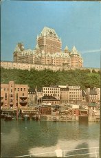 画像1: 1962年消印 切手 海外ヴィンテージポストカード シャトー・フロンテナック・ホテル Château Frontenac 世界のアンティーク絵葉書 昔のポストカード (1)