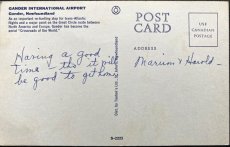 画像2: 海外ヴィンテージポストカード GANDER INTERNATIONAL AIRPORT ガンダー国際空港 世界のアンティーク絵葉書 昔のポストカード (2)