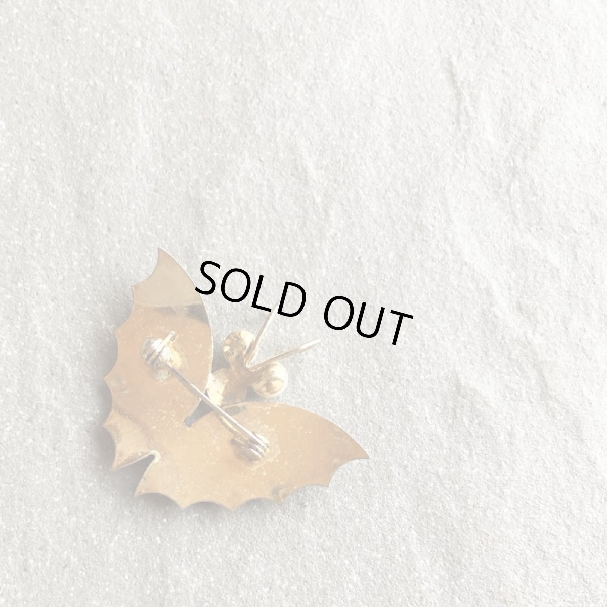 画像3: 1960s 本パールとシェルの羽 蝶ちょうちょビンテージブローチ アンティークアクセサリー (3)