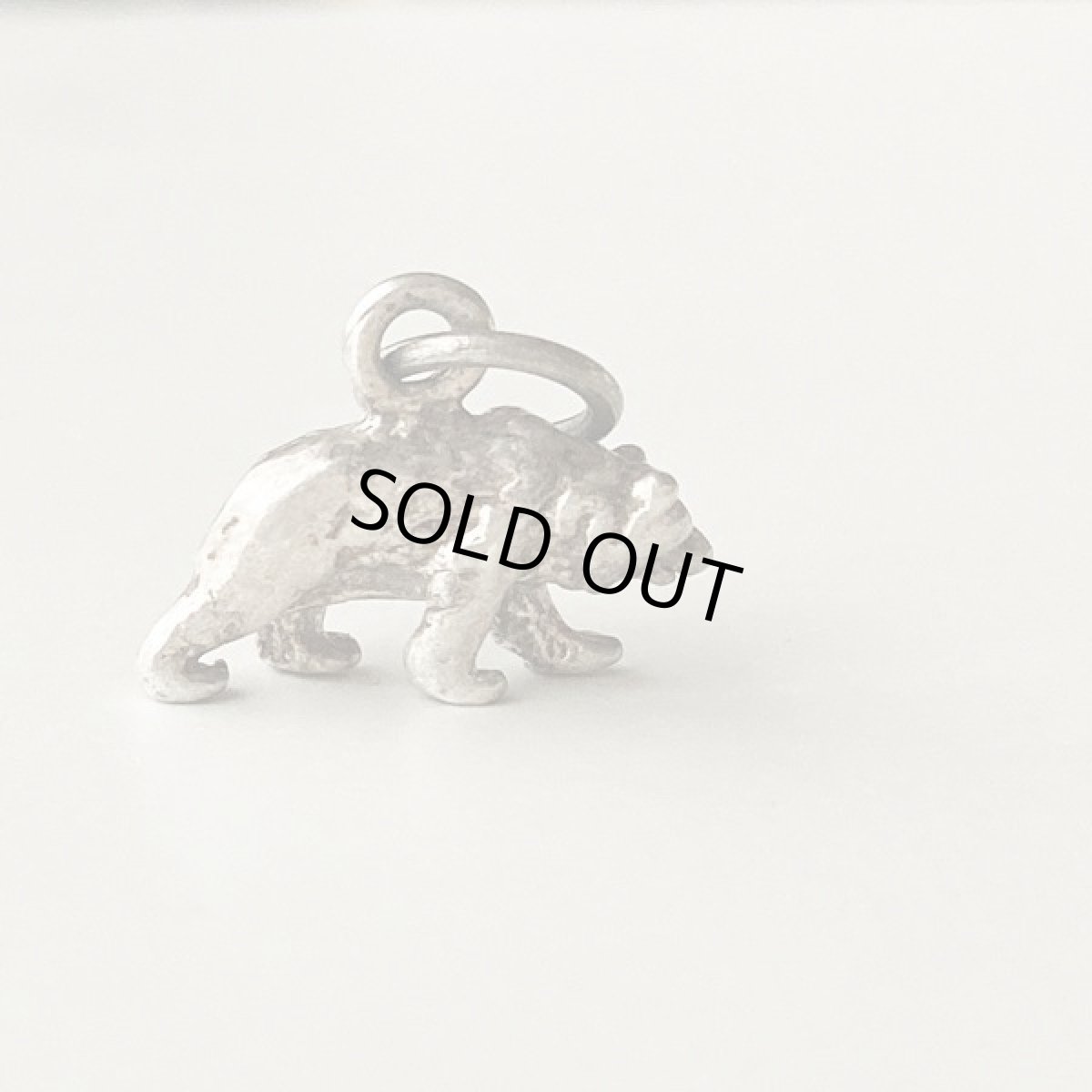 画像6: ヴィンテージ シルバー チャーム  くま アンティーク 刻印STERLING (6)