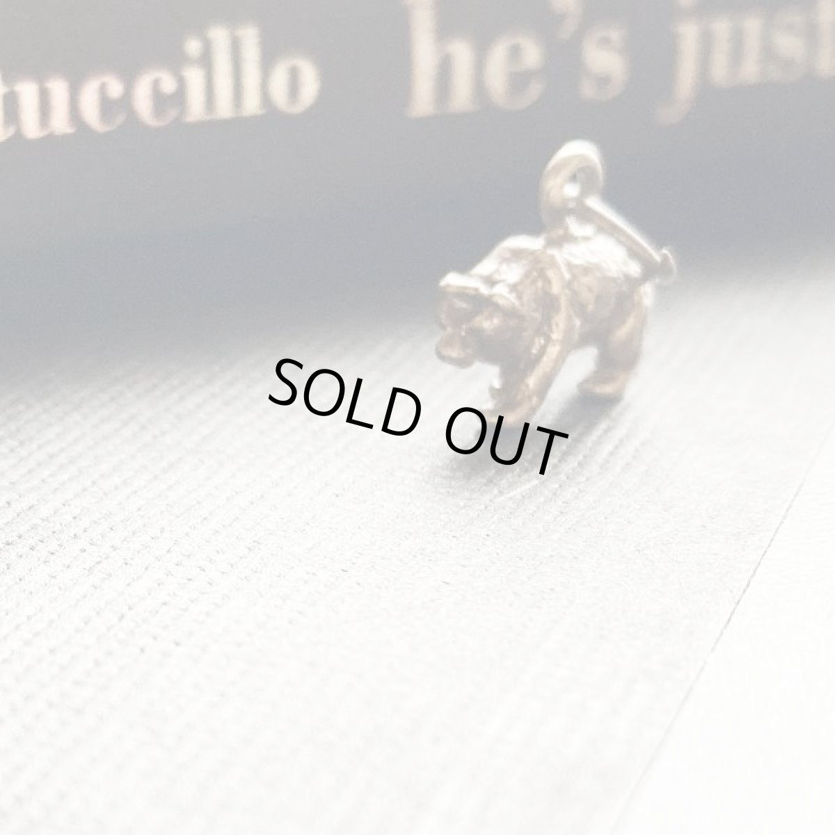 画像2: ヴィンテージ シルバー チャーム  くま アンティーク 刻印STERLING (2)