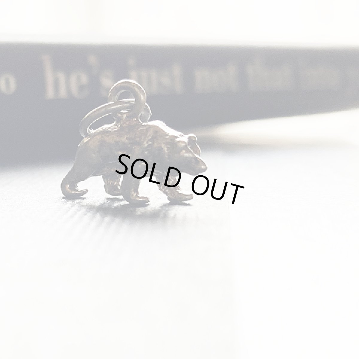 画像4: ヴィンテージ シルバー チャーム  くま アンティーク 刻印STERLING (4)