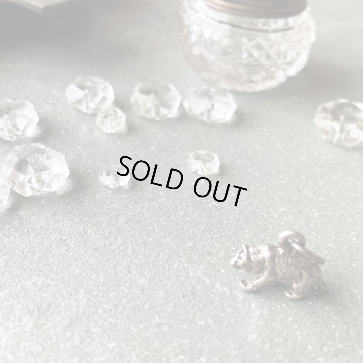 画像5: ヴィンテージ シルバー チャーム  くま アンティーク 刻印STERLING (5)