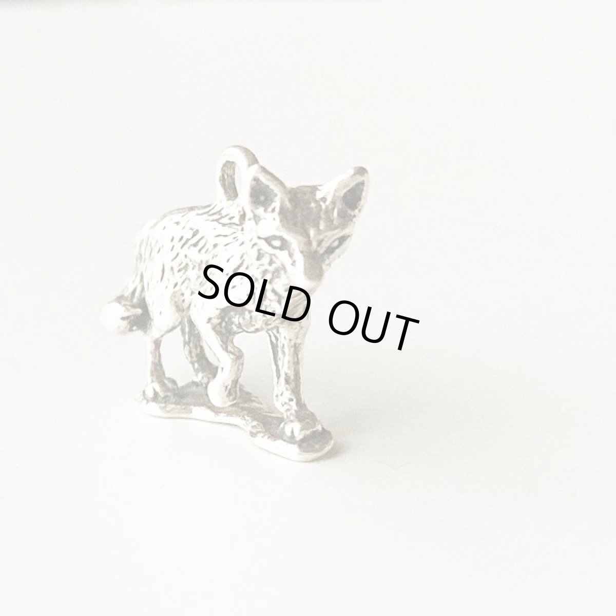 画像8: ヴィンテージ シルバー チャーム きつね アンティーク 刻印925 (8)