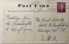 画像2: 1952年消印 切手 海外ヴィンテージポストカード カナディアンロッキー 世界のアンティーク絵葉書 昔のポストカード (2)