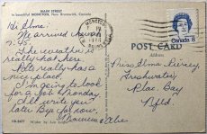 画像2: 1976年消印 切手 海外ヴィンテージポストカード Souvenir of Moncton 世界のアンティーク絵葉書 昔のポストカード (2)