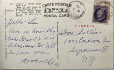 画像2: 1962年消印 切手 海外ヴィンテージポストカード GASPE P.Q. Canada 世界のアンティーク絵葉書 昔のポストカード (2)