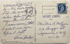 画像2: 1959年消印 切手 海外ヴィンテージポストカード CITY HALL Regina Sask 世界のアンティーク絵葉書 昔のポストカード (2)