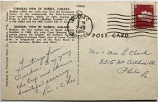 画像2: 1965年消印 切手 海外ヴィンテージポストカード Historic old QUEBEC Canada 世界のアンティーク絵葉書 昔のポストカード (2)