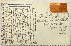 画像2: 1973年消印 切手 海外ヴィンテージポストカード PRESCOTT Ontario 世界のアンティーク絵葉書 昔のポストカード (2)