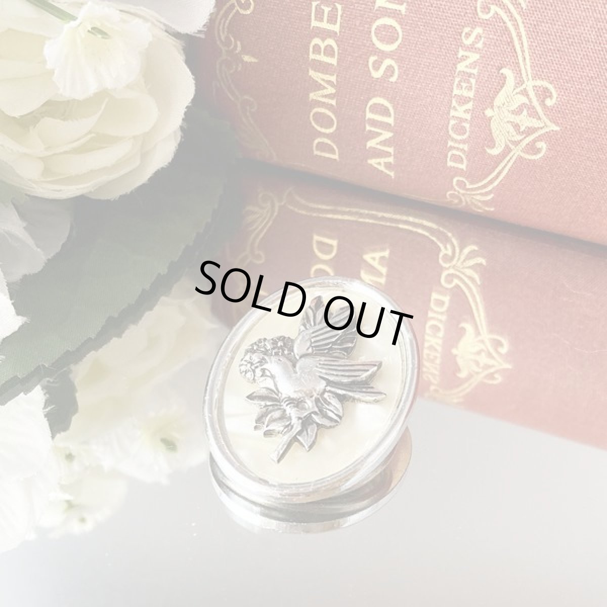 画像2: 〈WEST GERMANY〉西ドイツ製 ヴィンテージ 幸せを運ぶ鳥 スカーフクリップ(ドレス)クリップ (2)