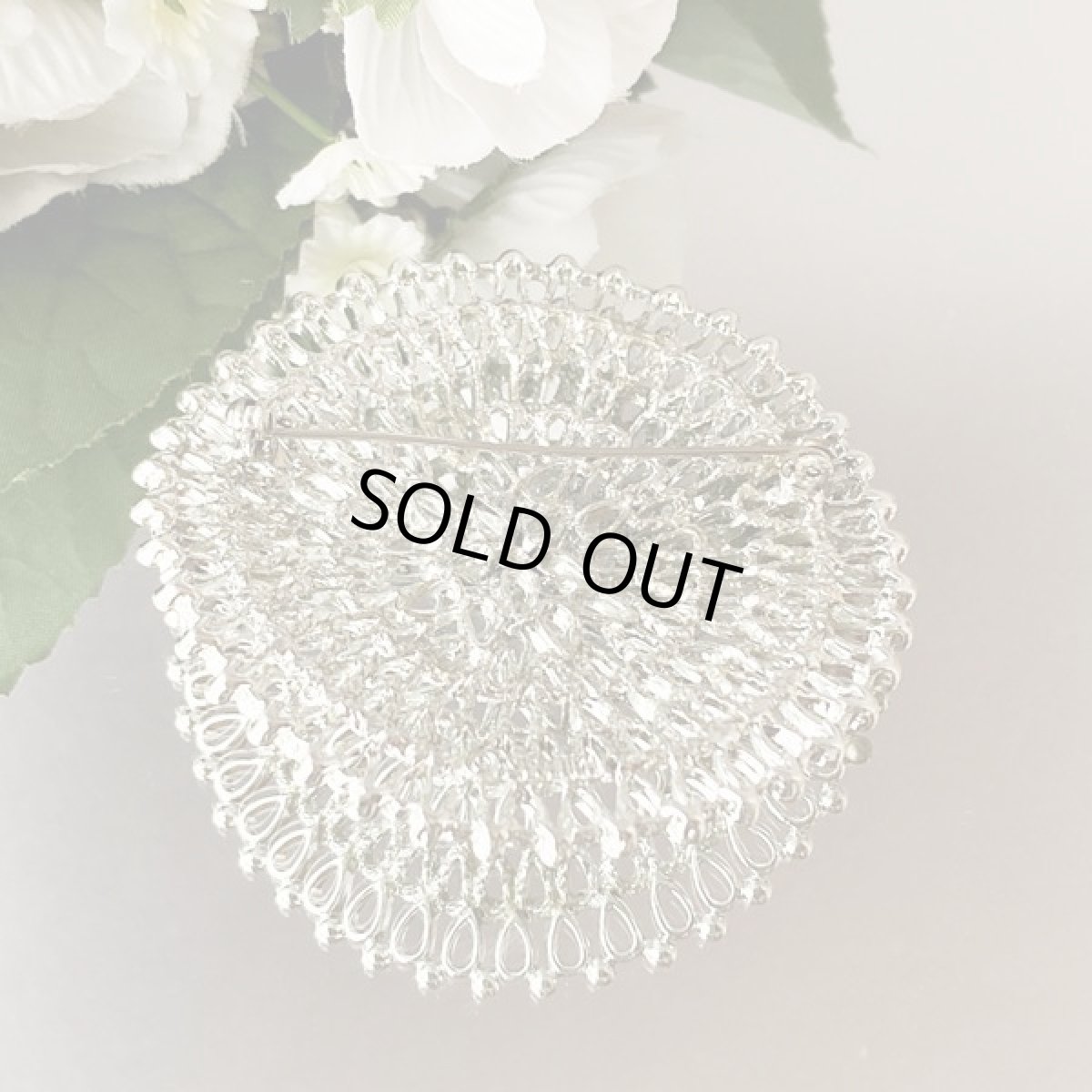 画像7: SARAH COV サラコベントリー レースのような軽やかフラワー   ヴィンテージブローチ　 (7)