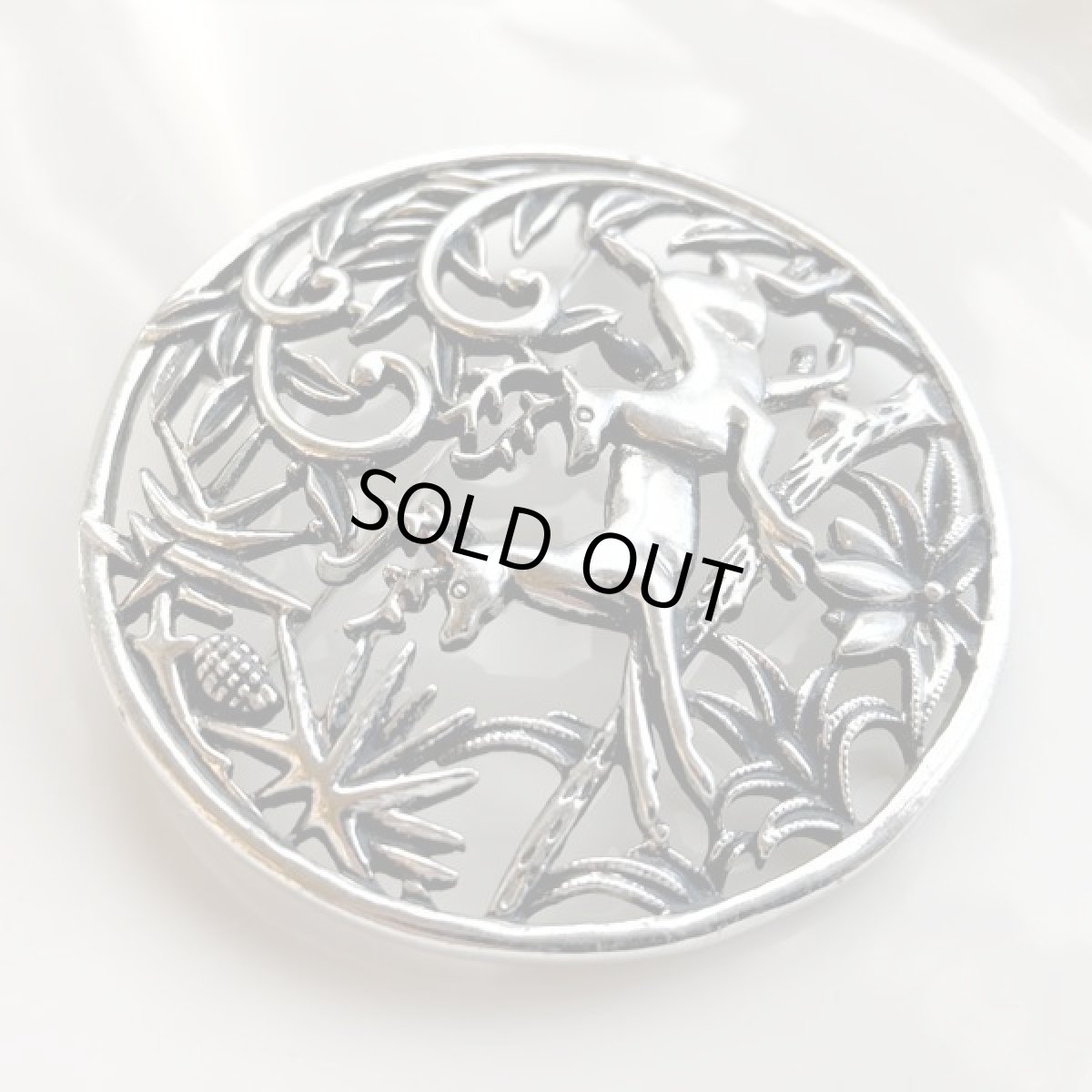 画像5: SARAH COV サラコベントリー ブランド 鹿たちが軽やかに駆ける ヴィンテージブローチのアクセサリー　 (5)