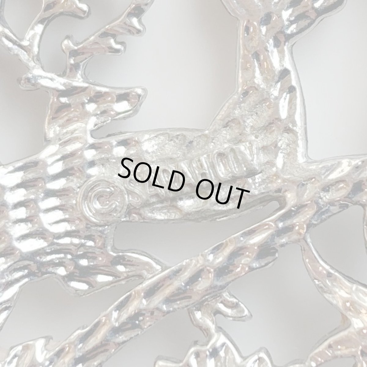 画像7: SARAH COV サラコベントリー ブランド 鹿たちが軽やかに駆ける ヴィンテージブローチのアクセサリー　 (7)