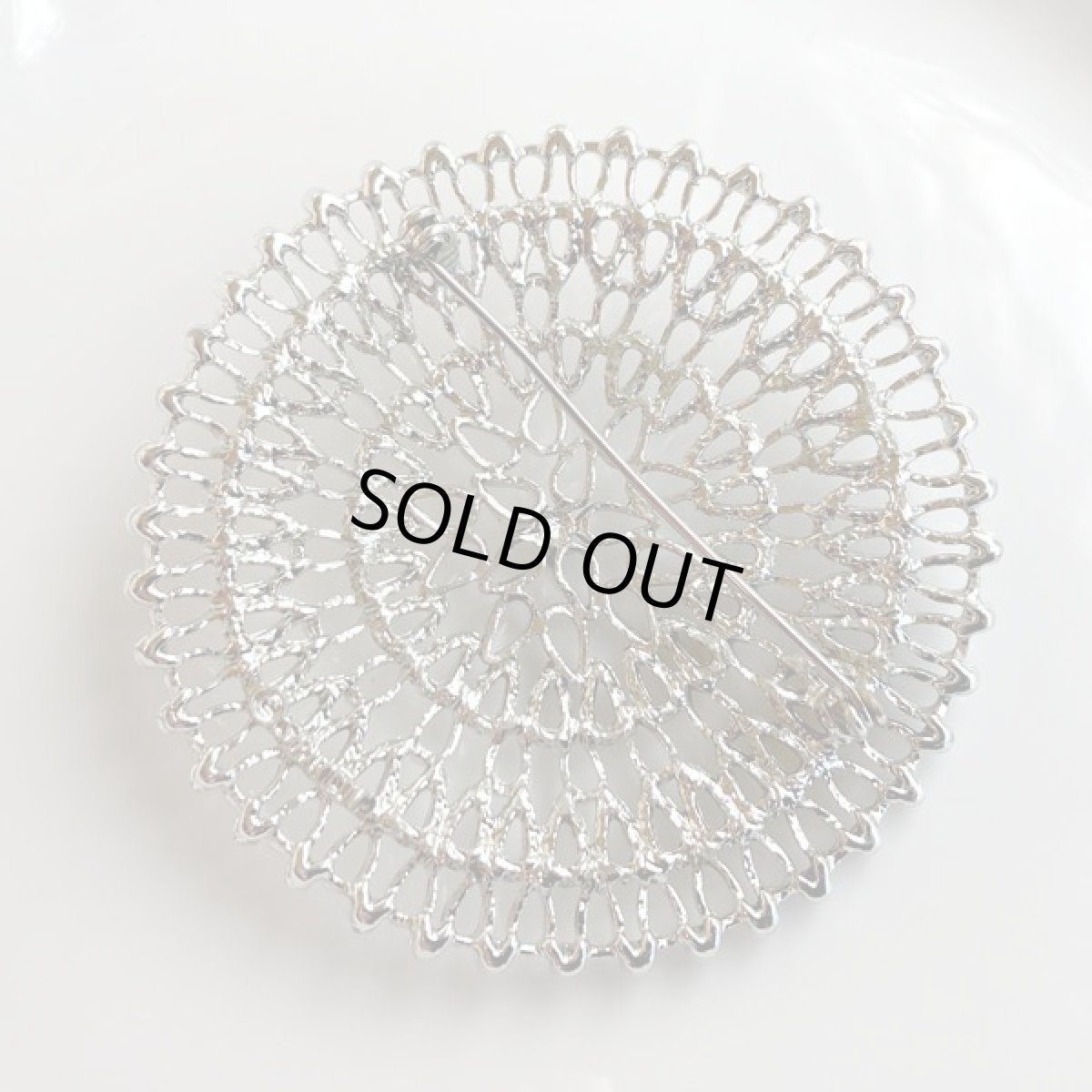 画像14: SARAH COV サラコベントリー レースのような軽やかフラワー   ヴィンテージブローチ　 (14)