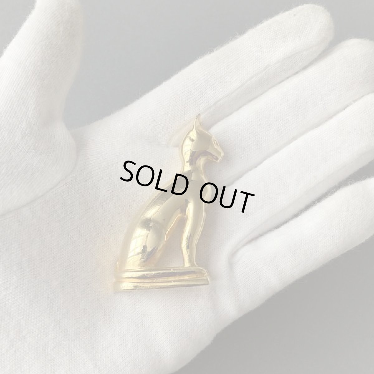 画像14: 英国 猫のブローチ 気品あるアビシニアン ヴィンテージコスチュームジュエリー ネコアクセサリー  (14)