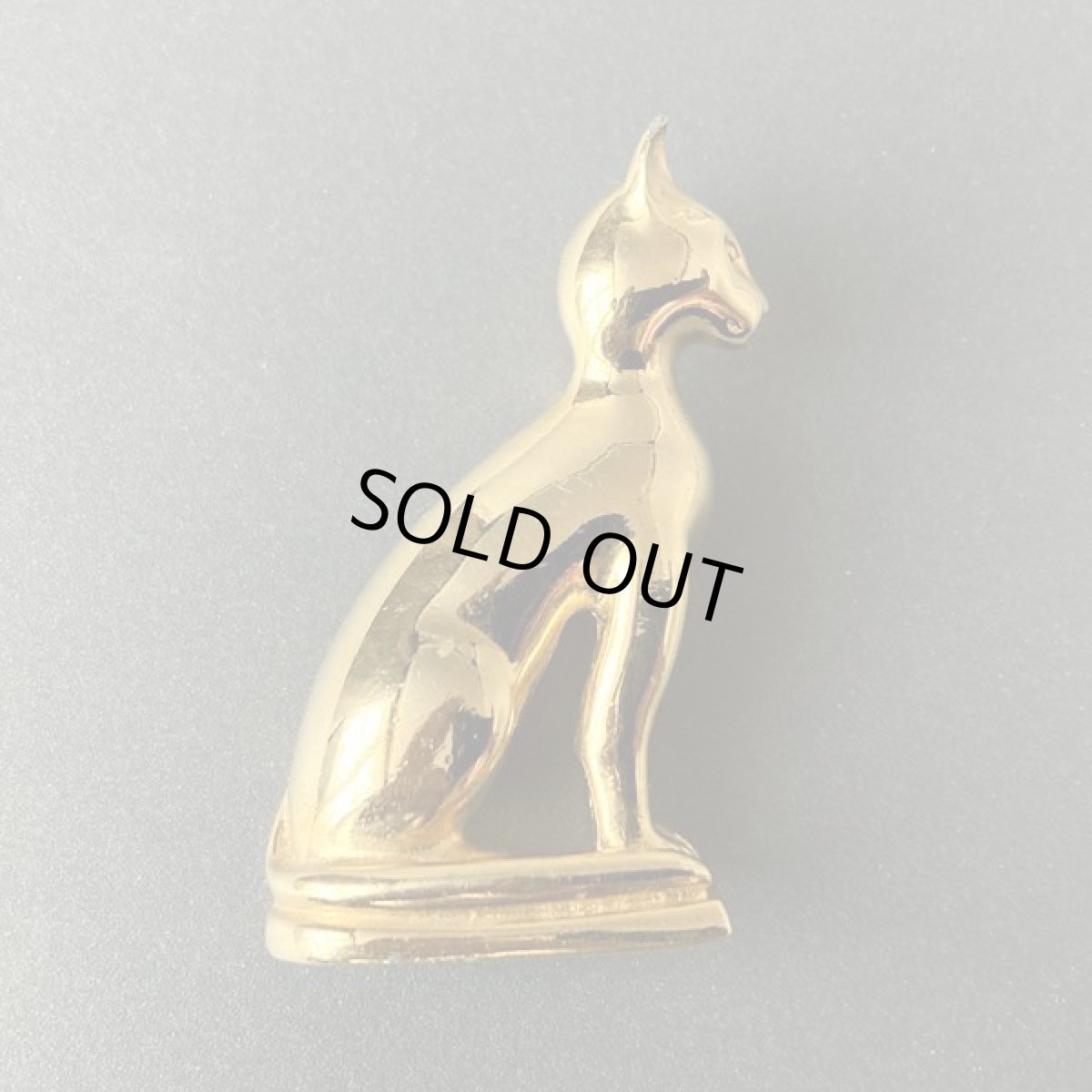 画像7: 英国 猫のブローチ 気品あるアビシニアン ヴィンテージコスチュームジュエリー ネコアクセサリー  (7)