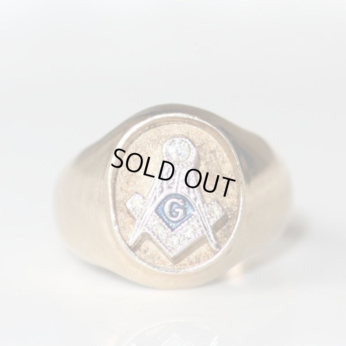 画像9: アメリカ ヴィンテージリング 秘密結社フリーメイソンリング メンズ 21号 18KT Vintage Mason Ring Freemasonry (9)