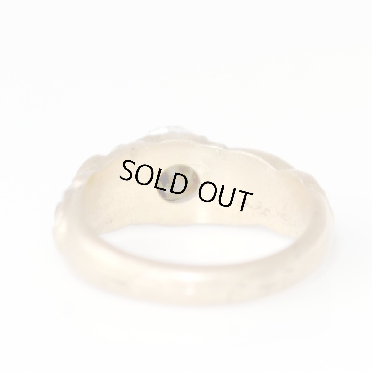 画像6: アメリカ ヴィンテージリング 18号 刻印 24 9 オーロララインストーン メンズ デザイン指輪 (6)