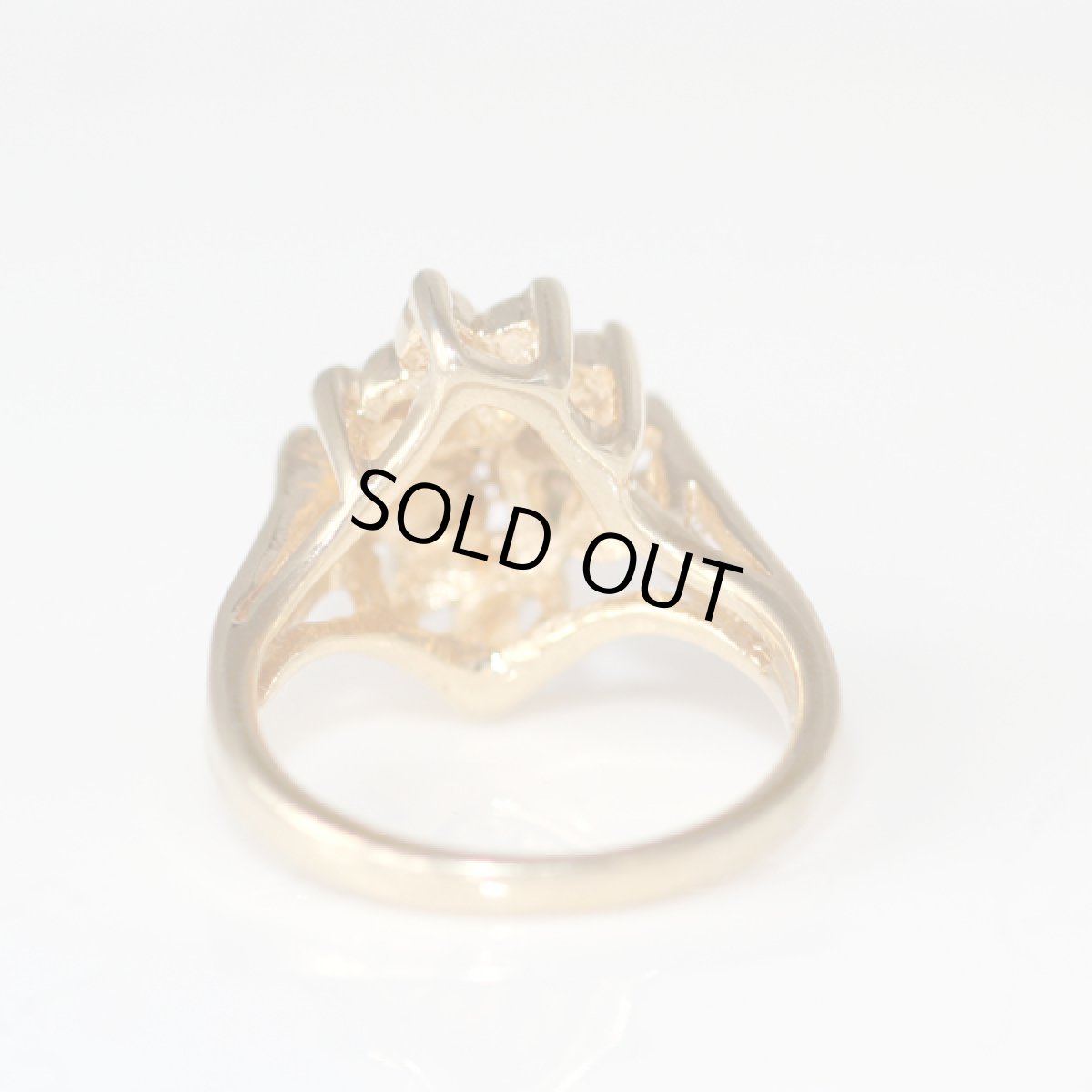 画像6: アメリカ ヴィンテージリング オパールカラー 立体的なデザイン 13号 指輪 レディース (6)