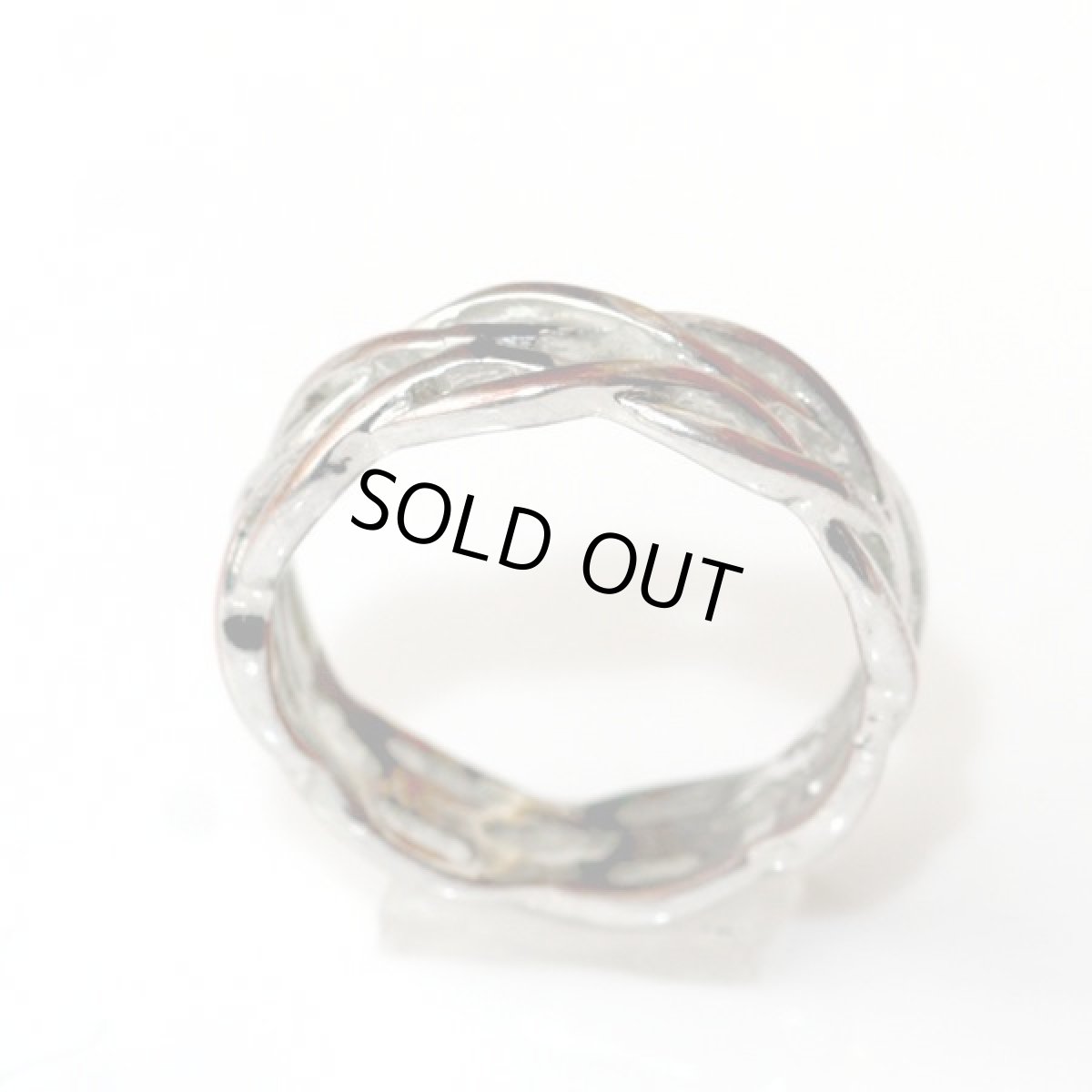 画像6: アメリカ ヴィンテージ バンドリング メンズ 永遠を願うケルト結び サイズ16〜17号 リング幅サイズ0.6cm シルバートーン デザイン指輪 (6)