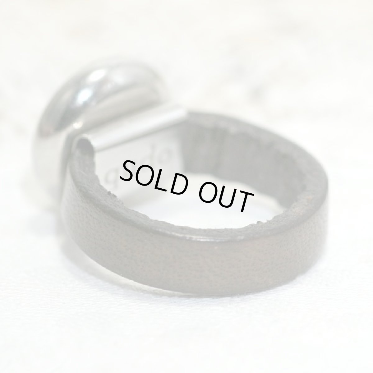 画像6: フランス ヴィンテージレザーリング qudo 9号  (6)