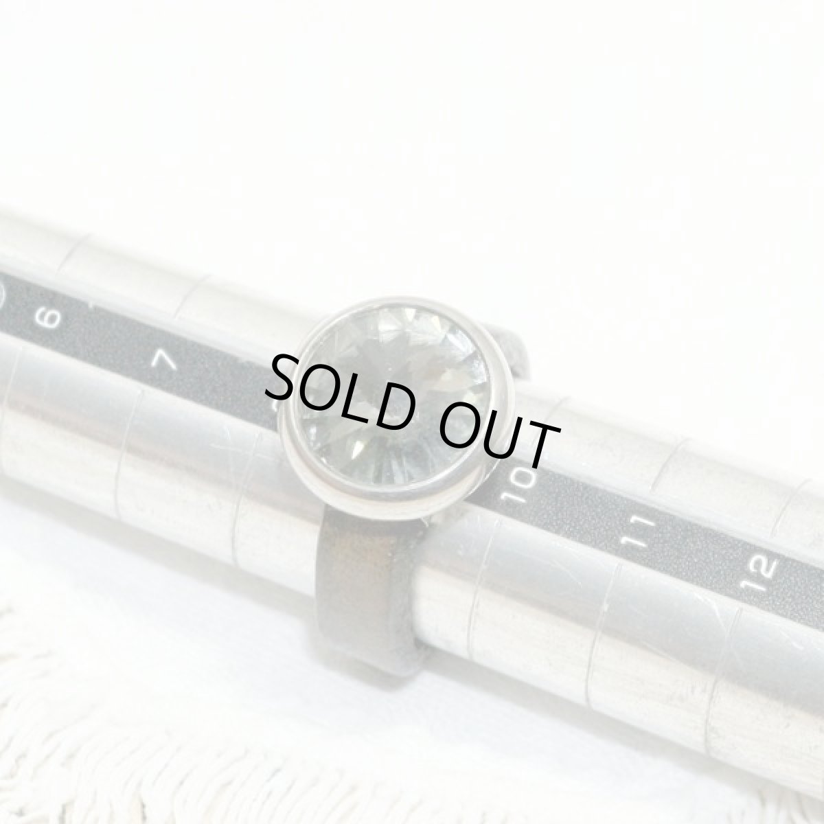 画像4: フランス ヴィンテージレザーリング qudo 9号  (4)