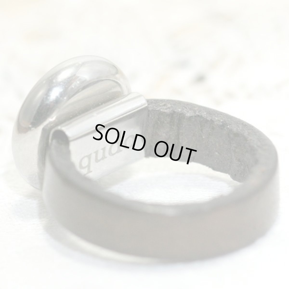 画像5: フランス ヴィンテージレザーリング qudo 9号  (5)