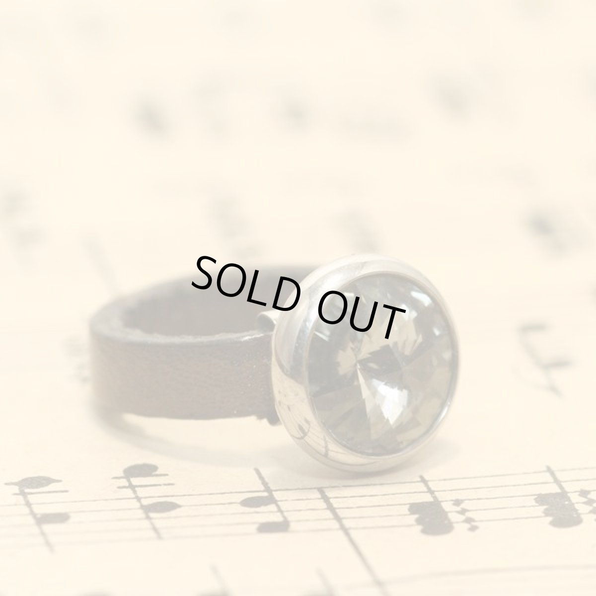 画像13: フランス ヴィンテージレザーリング qudo 9号  (13)