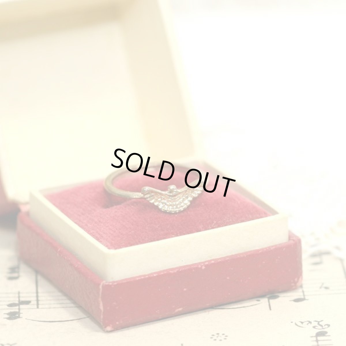 画像6: フランス ヴィンテージリング 羽ばたく猛禽類 9〜10号 フランスゴールド指輪 ピンキーリング メンズ  レディースリング (6)