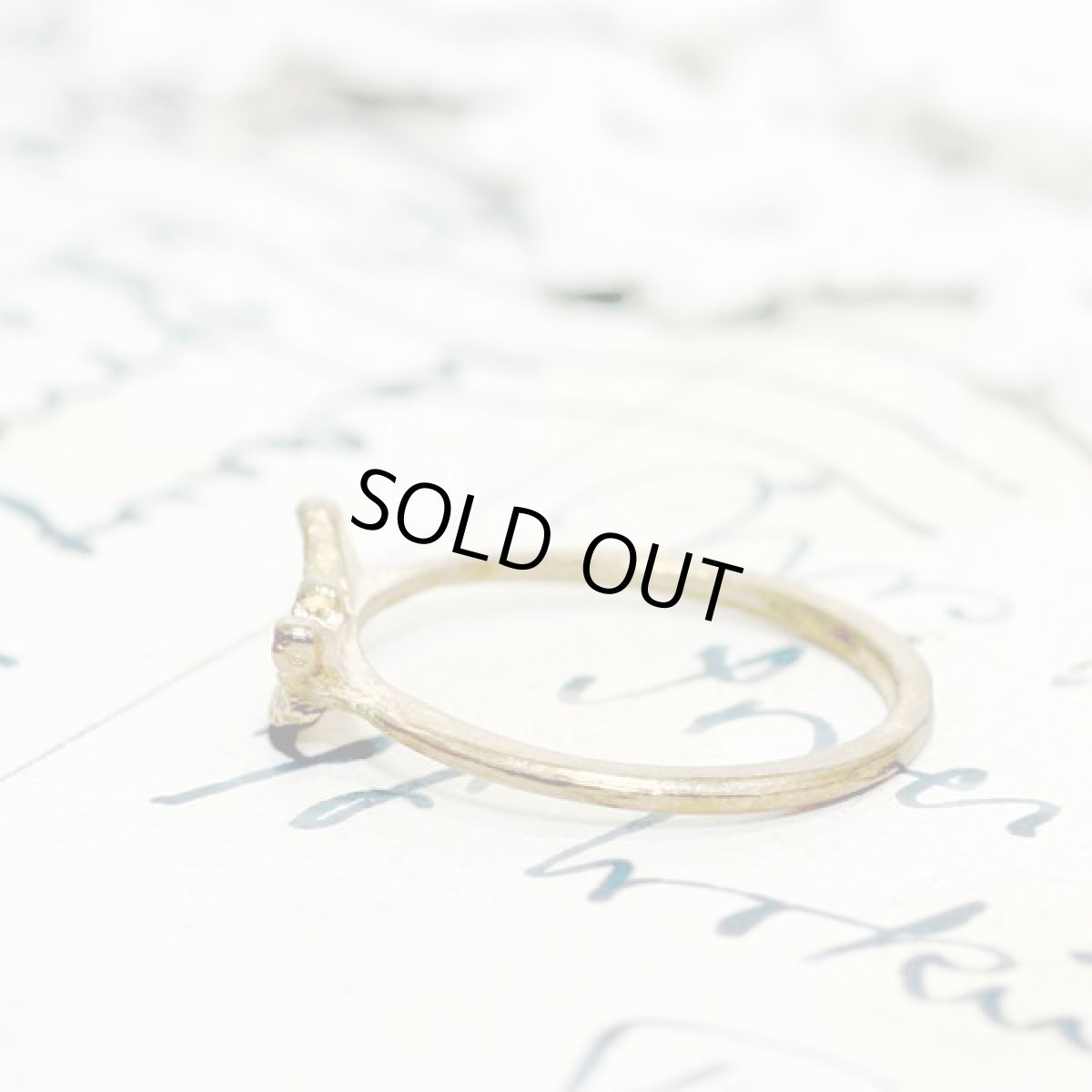 画像4: フランス ヴィンテージリング 羽ばたく猛禽類 9〜10号 フランスゴールド指輪 ピンキーリング メンズ  レディースリング (4)