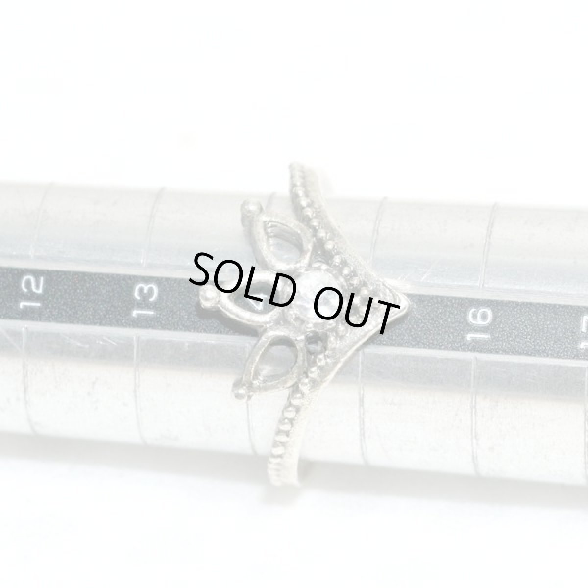 画像8: アメリカ ヴィンテージ ファッションリング サイズ14号 ティアラデザイン指輪 メンズ  レディースリング  (8)