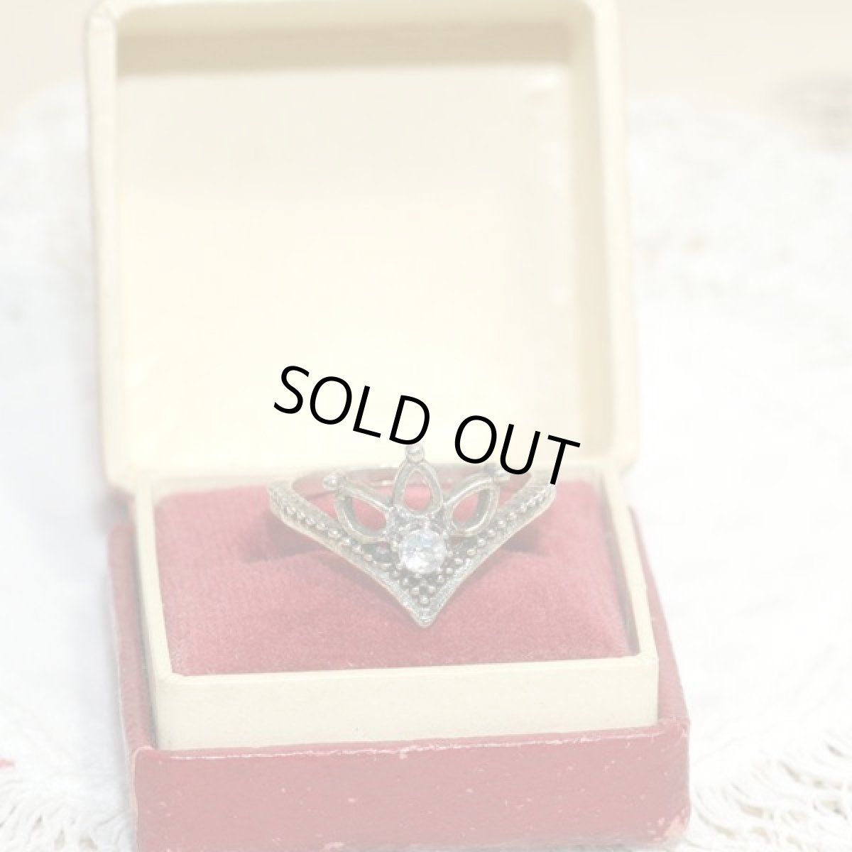 画像9: アメリカ ヴィンテージ ファッションリング サイズ14号 ティアラデザイン指輪 メンズ  レディースリング  (9)