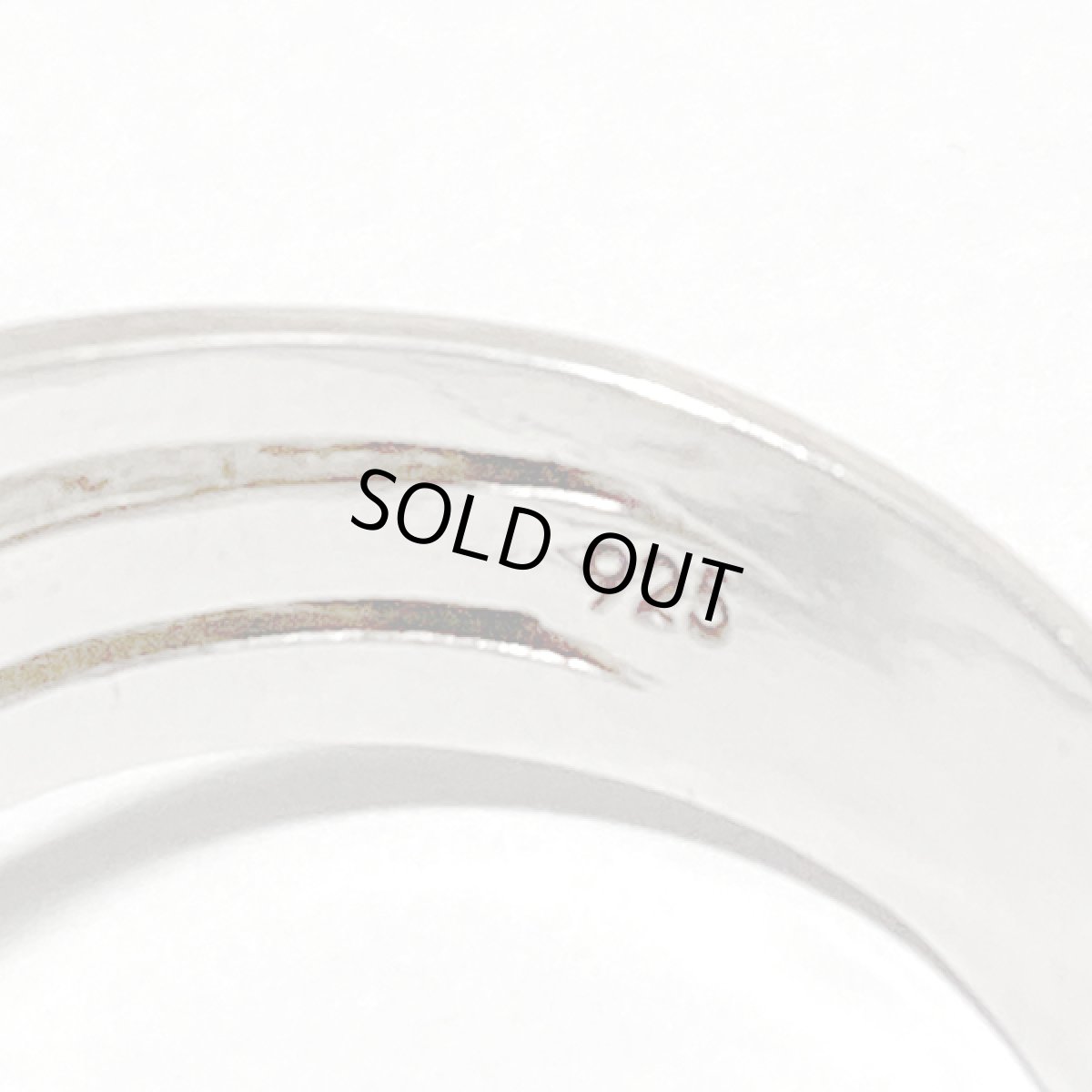 画像14: アメリカ ニューヨーク シルバー925 RT ヴィンテージリング オーロララインストーン14号 大きな メンズ レディース (14)