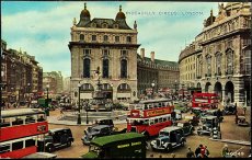 画像1: イギリス 消印あり アンティークポストカード PICCADILLY CIRCUS LONDON ピカデリーサーカス ロンドン (1)