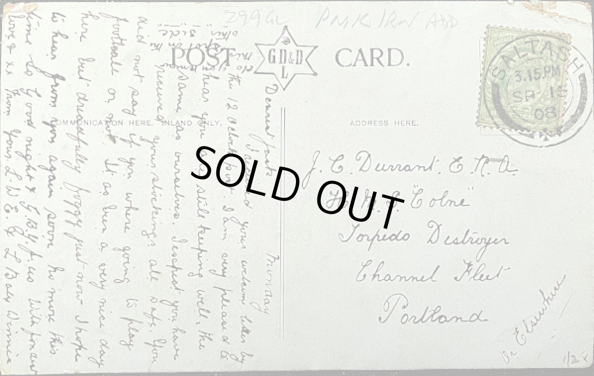 画像2: イギリス 1908年 消印あり アンティークポストカード TRAFALGAR SQUARE LONDON トラファルガー広場 (2)