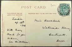 画像2: イギリス 1903年 消印あり アンティークポストカード WESTMINSTER ABBEY ウェストミンスター寺院 (2)