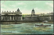 画像1: イギリス 消印あり アンティークポストカード ROYAL NAVAL COLLEGE GREENWICH グリニッジ王立海軍大学校 (1)