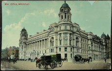 画像1: イギリス 1909年 消印あり アンティークポストカード War Office Whitehall 旧陸軍オフィスビル ロンドン (1)