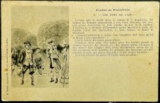 画像1: フランス アンティークポストカード Contes de Fraimbois LES POTS DE LAIT テイルズ オブ フランボワ (1)